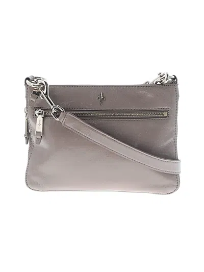 Pre-owned Cole Haan Leather Crossbody Bag In Gray