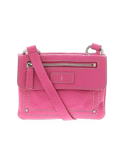 Pre-owned Cole Haan Leather Crossbody Bag In Pink