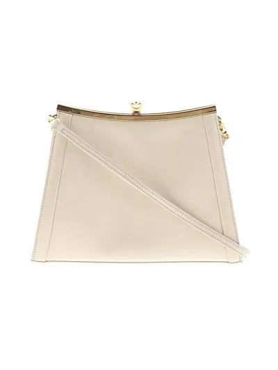Pre-owned Cole Haan Leather Crossbody Bag In White
