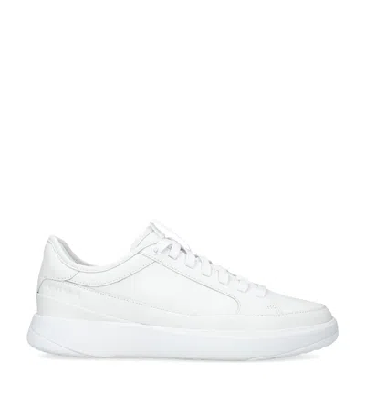 Cole Haan Leather Grandprø All Day Court Sneakers In White
