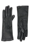 Cole Haan Leather Points Gloves In Black