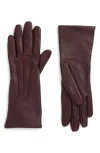 Cole Haan Points Leather Gloves In Pinot