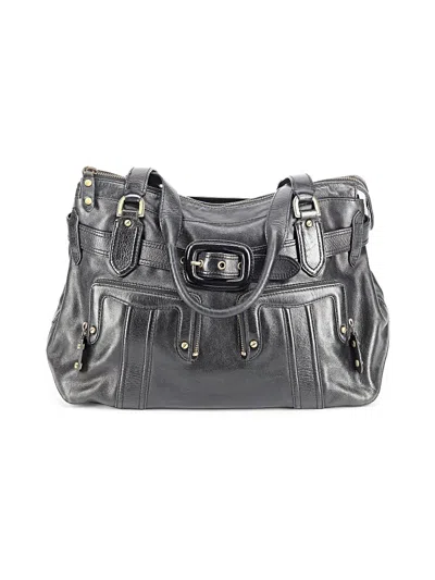 Pre-owned Cole Haan Leather Satchel In Black