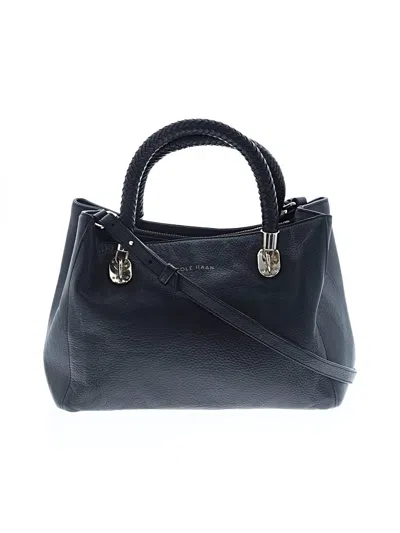 Pre-owned Cole Haan Leather Satchel In Black