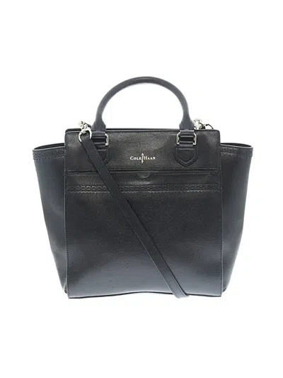 Pre-owned Cole Haan Leather Satchel In Black