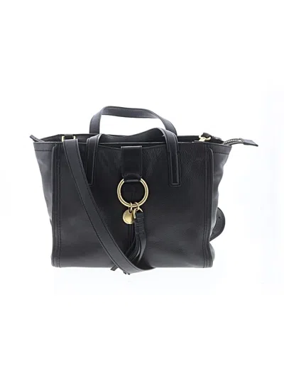 Pre-owned Cole Haan Leather Satchel In Black
