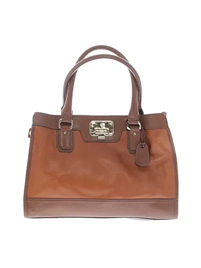 Pre-owned Cole Haan Leather Satchel In Brown
