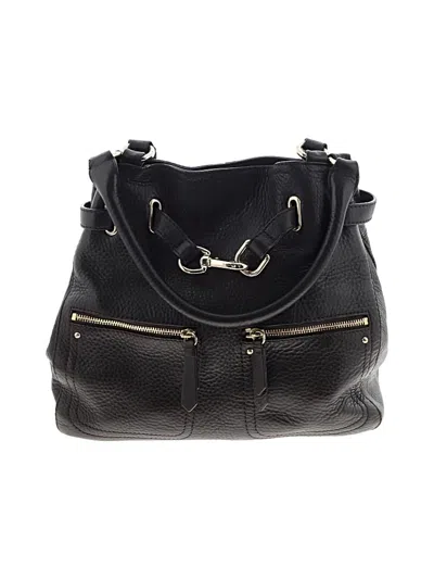 Pre-owned Cole Haan Leather Shoulder Bag In Black