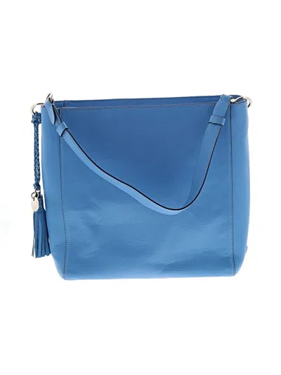 Pre-owned Cole Haan Leather Shoulder Bag In Blue