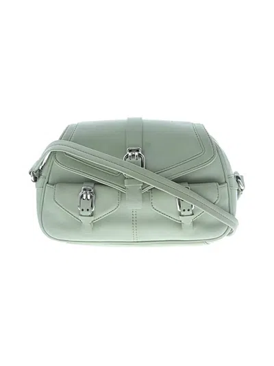 Pre-owned Cole Haan Leather Shoulder Bag In Green