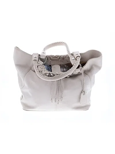Pre-owned Cole Haan Leather Shoulder Bag In Ivory