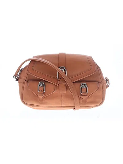 Pre-owned Cole Haan Leather Shoulder Bag In Orange