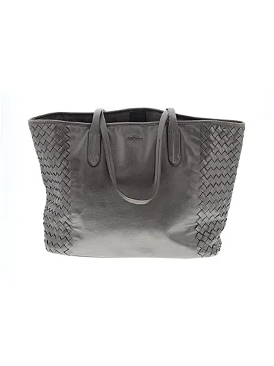 Pre-owned Cole Haan Leather Tote Bag In Gray