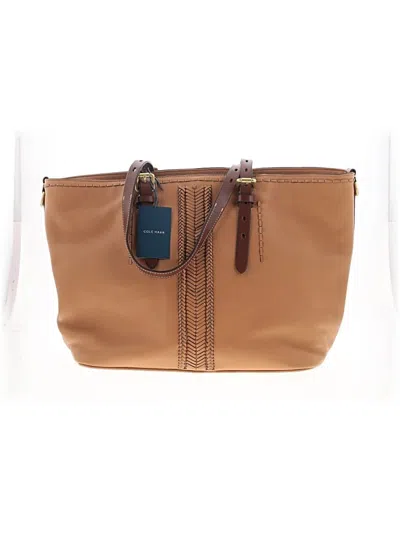 Pre-owned Cole Haan Leather Tote Bag In Tan