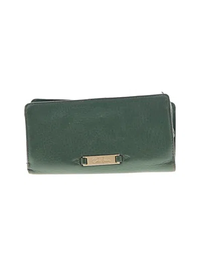 Pre-owned Cole Haan Leather Wallet In Green