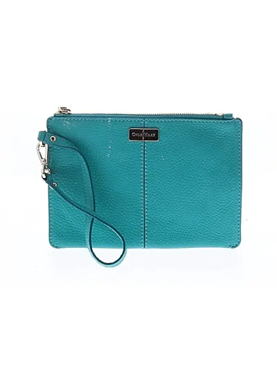 Pre-owned Cole Haan Leather Wristlet In Blue