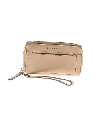 Pre-owned Cole Haan Leather Wristlet In Brown