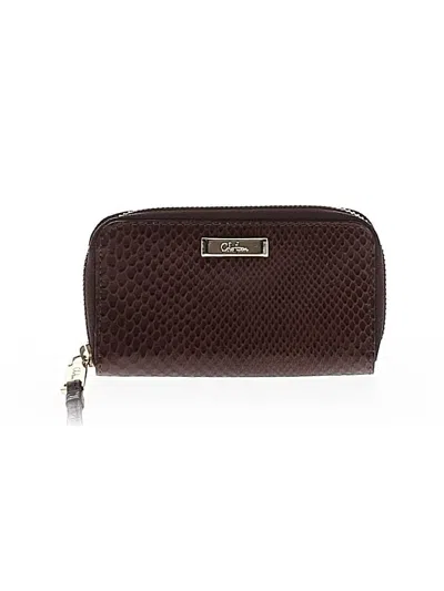 Pre-owned Cole Haan Leather Wristlet In Brown