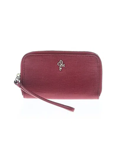 Pre-owned Cole Haan Leather Wristlet In Red