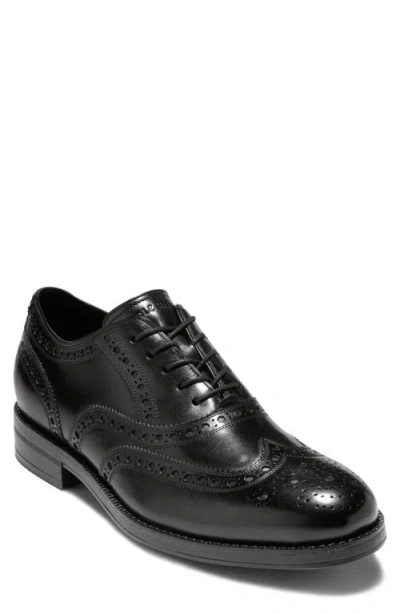 Cole Haan Ledley Grand Wingtip Oxford In Black