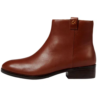 Cole Haan Leigh Bootie Saddle W29283 Women's In Burgundy