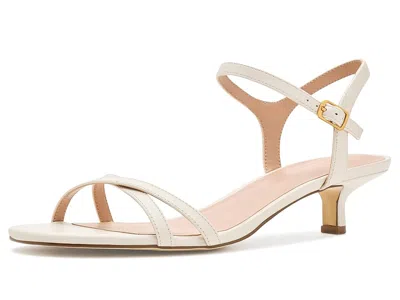 Cole Haan Leni Kitten Heel Strappy Sandals 40mm In White