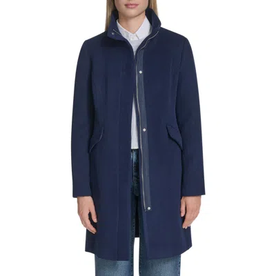 COLE HAAN COLE HAAN LONGLINE WOOL BLEND COAT
