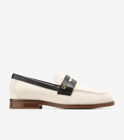Cole Haan Lux Pinch Penny Loafer In Natural-black