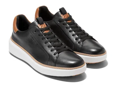Pre-owned Cole Haan Man's Sneakers & Athletic Shoes  Grandpro Topspin Golf In Black/pecan/optic White