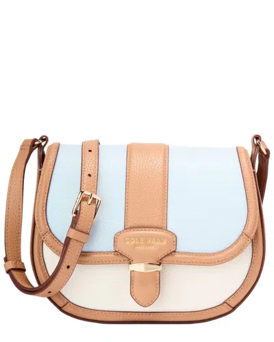 Cole Haan Marina Leather Saddle Bag In Multi