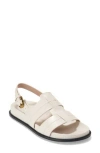 Cole Haan Marlee Slingback Fisherman Sandal In White
