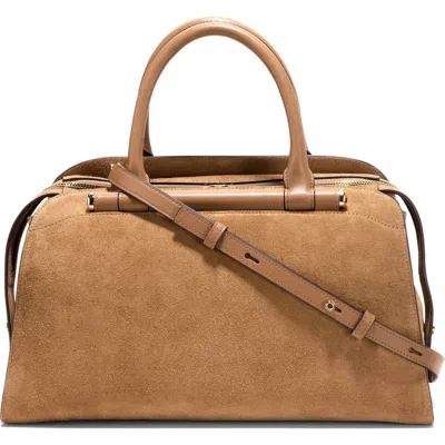 Cole Haan Medium Catherine Leather Satchel In Brown