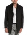 Cole Haan Melton 3-in-1 Wool-blend Coat