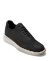 Cole Haan Men's 2.zergrand Laser Wingtip Oxford Shoes In Black Nubuck