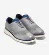 Cole Haan Men's 2.zerøgrand Laser Wingtip Oxford Shoes - Grey Size 8.5 In Gray