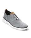 Cole Haan 2.zerogrand Stitchlite Water Resistant Wingtip In Ironstone/white
