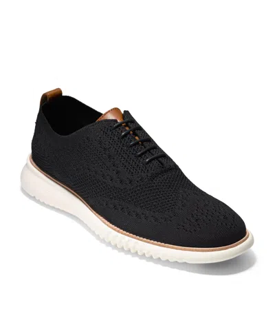 Cole Haan Men's 2.zerogrand Stitchlite Oxford Shoes In Black,white