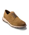 Cole Haan Men's 4.zerogrand Wingtip Winter Lace-up Oxford In Desert Olive Suede