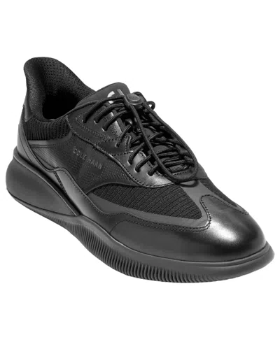 Cole Haan Men's 6.zerogrand Quick-on Lace-up Sneakers In Black