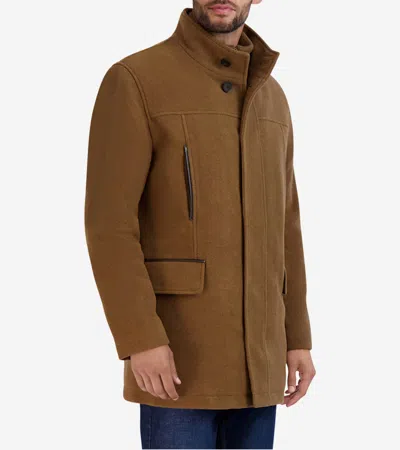 Cole Haan Men's All Weather Car Coat - Beige Size Xl In Brown