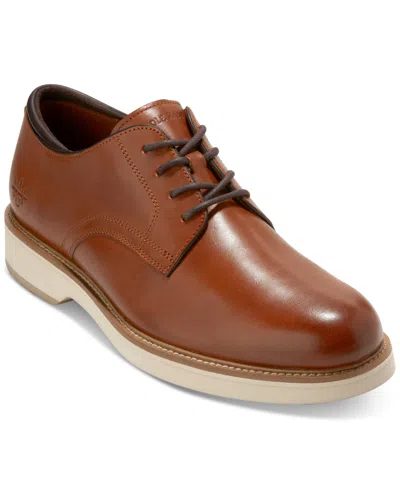 Cole Haan American Classics Montrose Leather Plain Toe Oxfords British In Brown