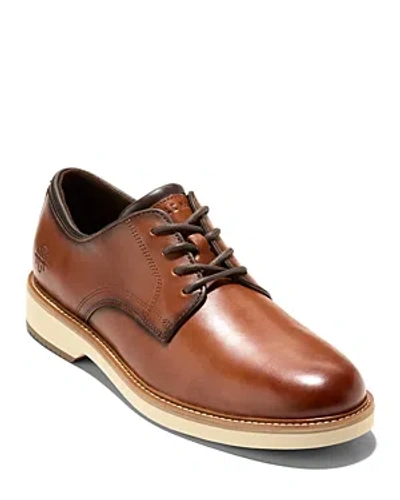 Cole Haan American Classics Montrose Leather Plain Toe Oxfords British In Brown