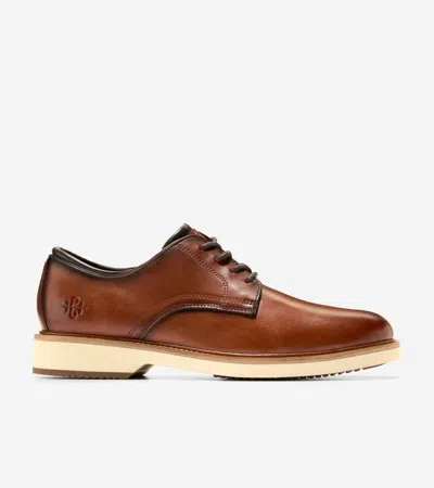 Cole Haan American Classics Montrose Leather Plain Toe Oxfords British In Brown