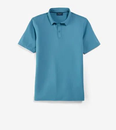 Cole Haan Men's Ashland Polo Shirt - Medium Blue Size 2xl