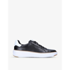 Cole Haan Mens Black Grand Pro Topspin Leather Trainers In Black