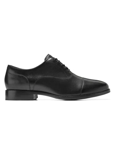 Cole Haan Men's Broadway Leather Cap-toe Oxfords In Black
