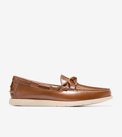COLE HAAN COLE HAAN MEN'S BROWER MOC LOAFERS - BROWN SIZE 8 WATER-RESISTANT