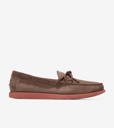 COLE HAAN COLE HAAN MEN'S BROWER MOC LOAFERS - BROWN SIZE 9.5 WATER-RESISTANT