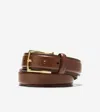 Cole Haan Men's Burnished Leather Belt With Lace Tip - Brown Size 36 In Multi