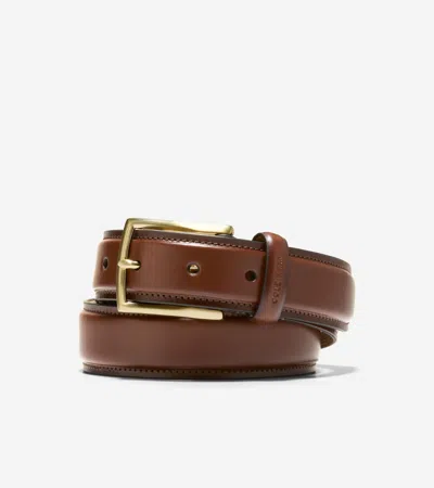 Cole Haan Men's Burnished Leather Belt With Lace Tip - Brown Size 36 In Multi